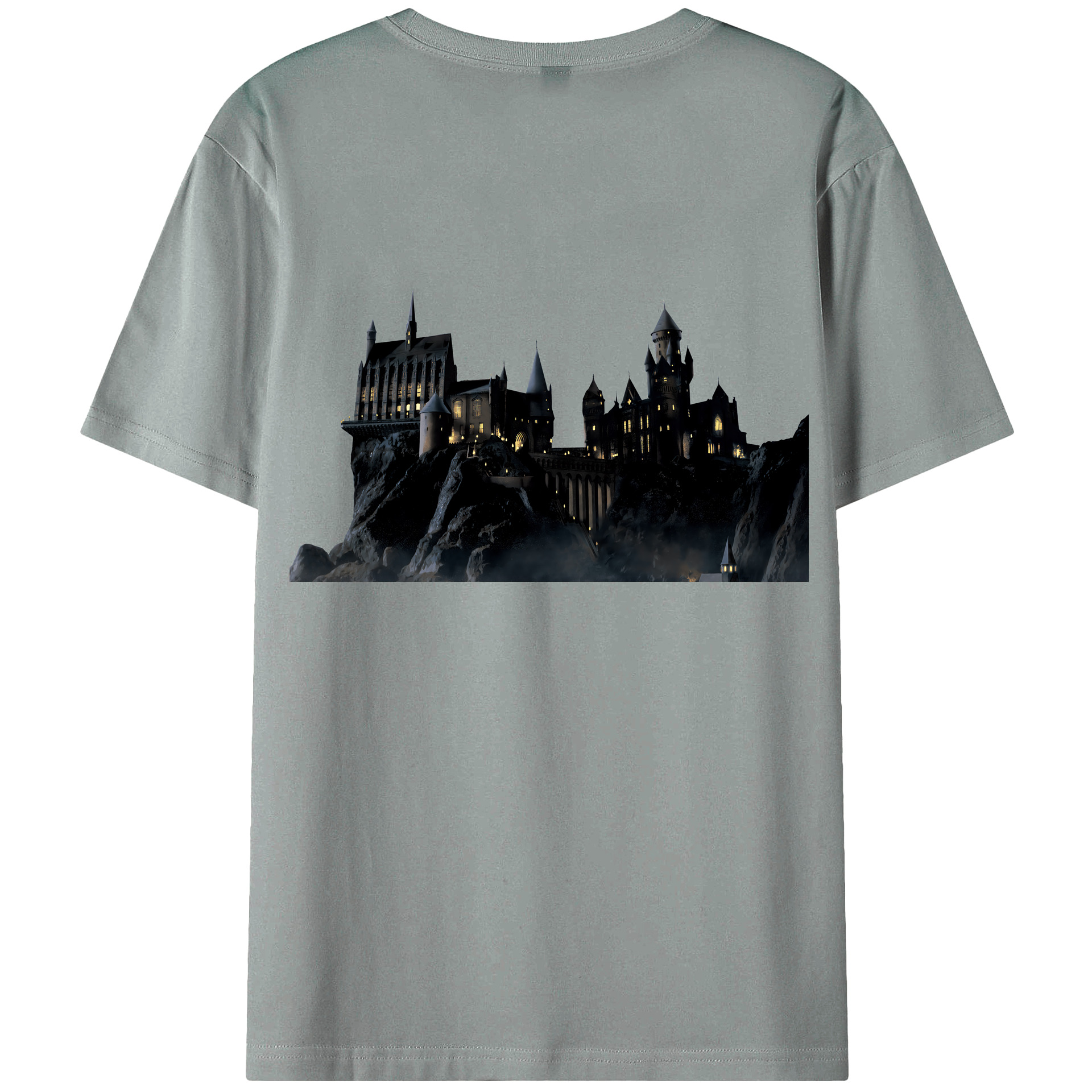 （画像用） Harry Potter ハリー・ポッターシリーズ 綿100％ メンズ半袖Tシャツ（バックプリント） 通気性